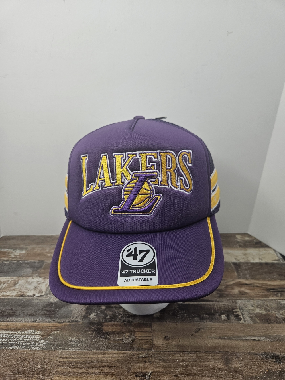 Los Angeles Lakers Purple & Gold '47 Trucker Hat. Foam Front. Snapback. NWT